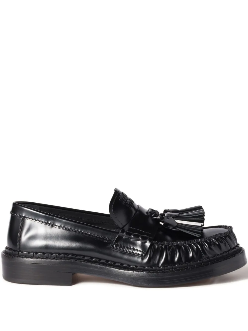 Miu Loafers verfraaid met kwastje Zwart