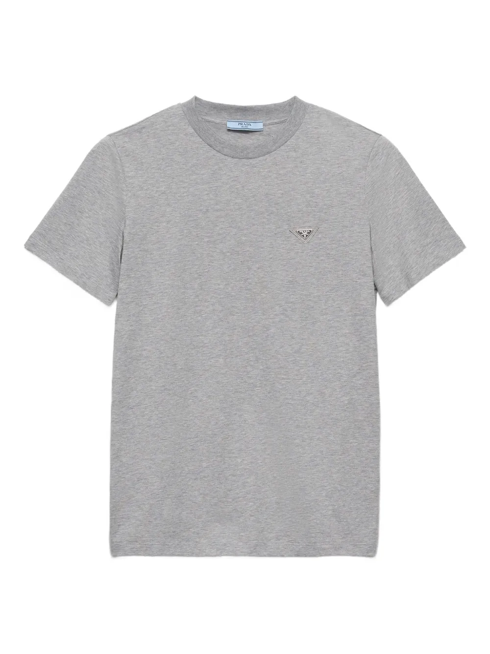 Prada T-shirt con applicazione logo - Grigio