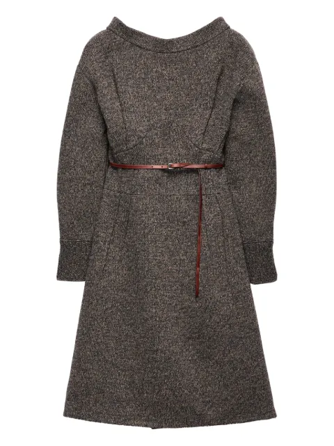 Prada mouliné wool midi dress