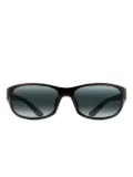 Maui Jim Twin Falls rectangle-frame sunglasses - Black
