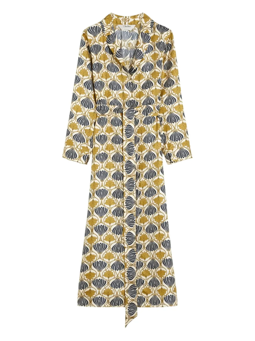 'S Max Mara Albert floral-print belted dress