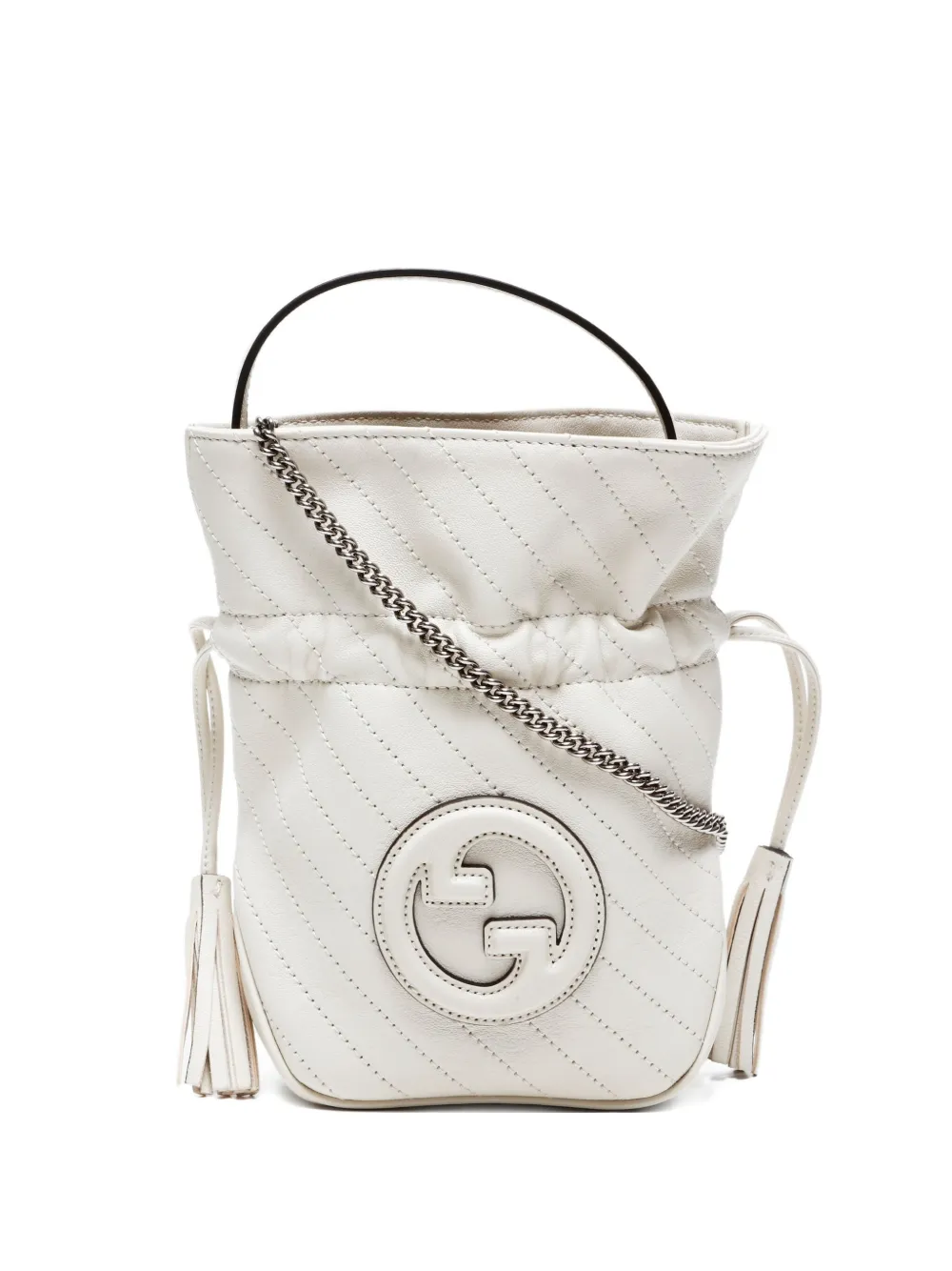 Gucci Pre-Owned 2010-2020s ブロンディ 2way バケットバッグ - ホワイト Gucci Pre-Owned 2010-2020s ブロンディ 2way バケットバッグ - ホワイト