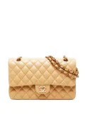 CHANEL Pre-Owned 2003-2004 medium Double Flap shoulder bag - BEIGe