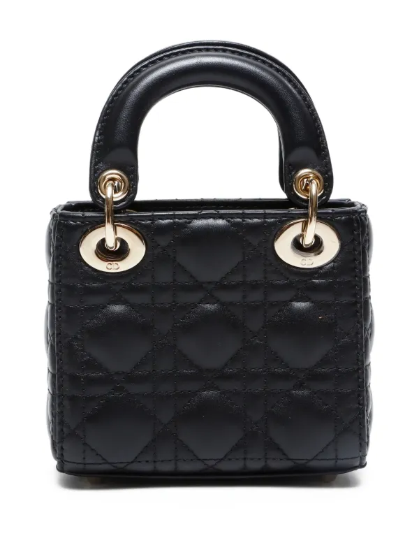 Christian Dior Pre-Owned Borsa Tote Lady Micro 2010-2024 Nero