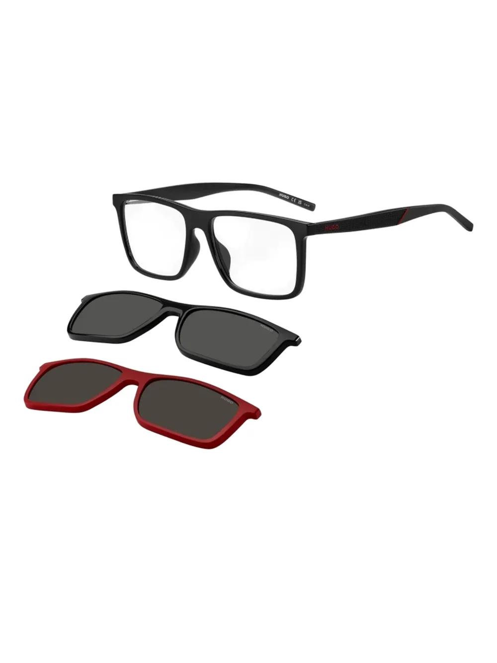BOSS clip-on sunglasses Zwart
