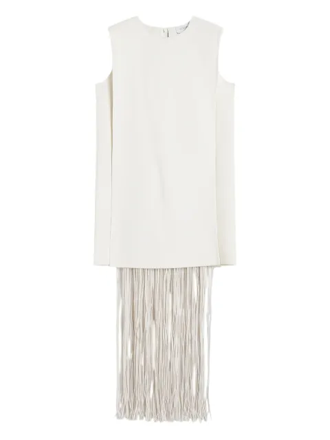 Max Mara sleeveless fringe midi dress
