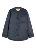 Max Mara quilted button-fastening jacket - Blue