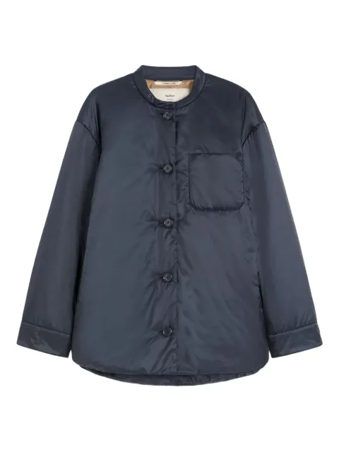 Max Mara quilted button-fastening jacket