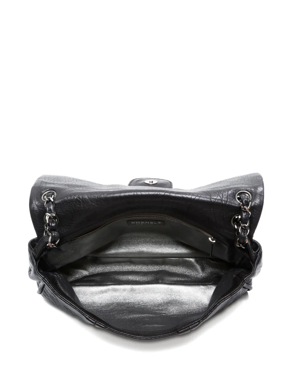 Pre-owned Chanel 2008-2009 Wild Stitch Shoulder Bag In Black