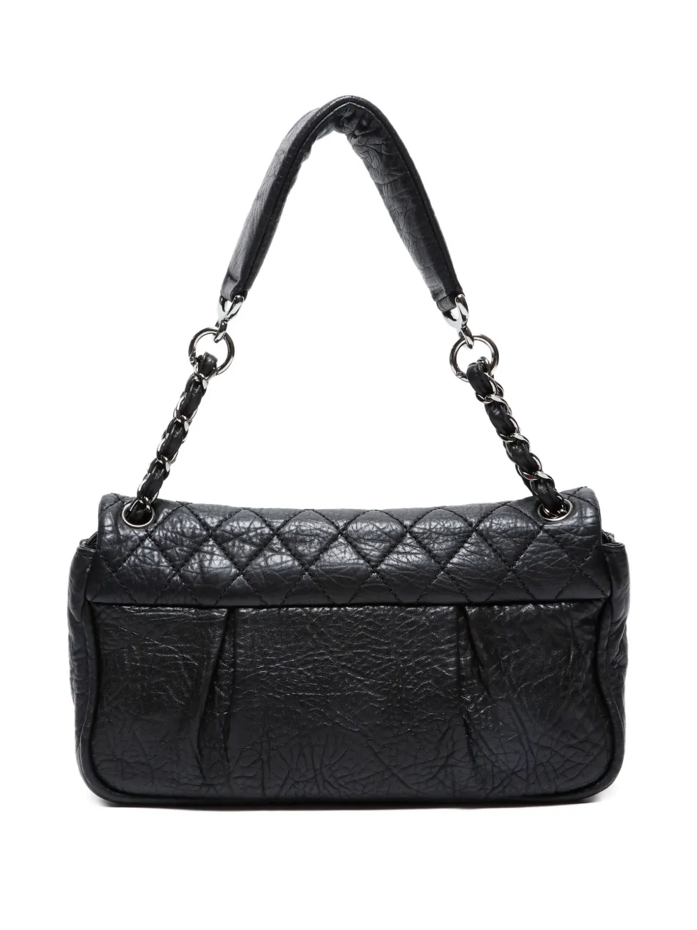 Pre-owned Chanel 2008-2009 Wild Stitch Shoulder Bag In Black