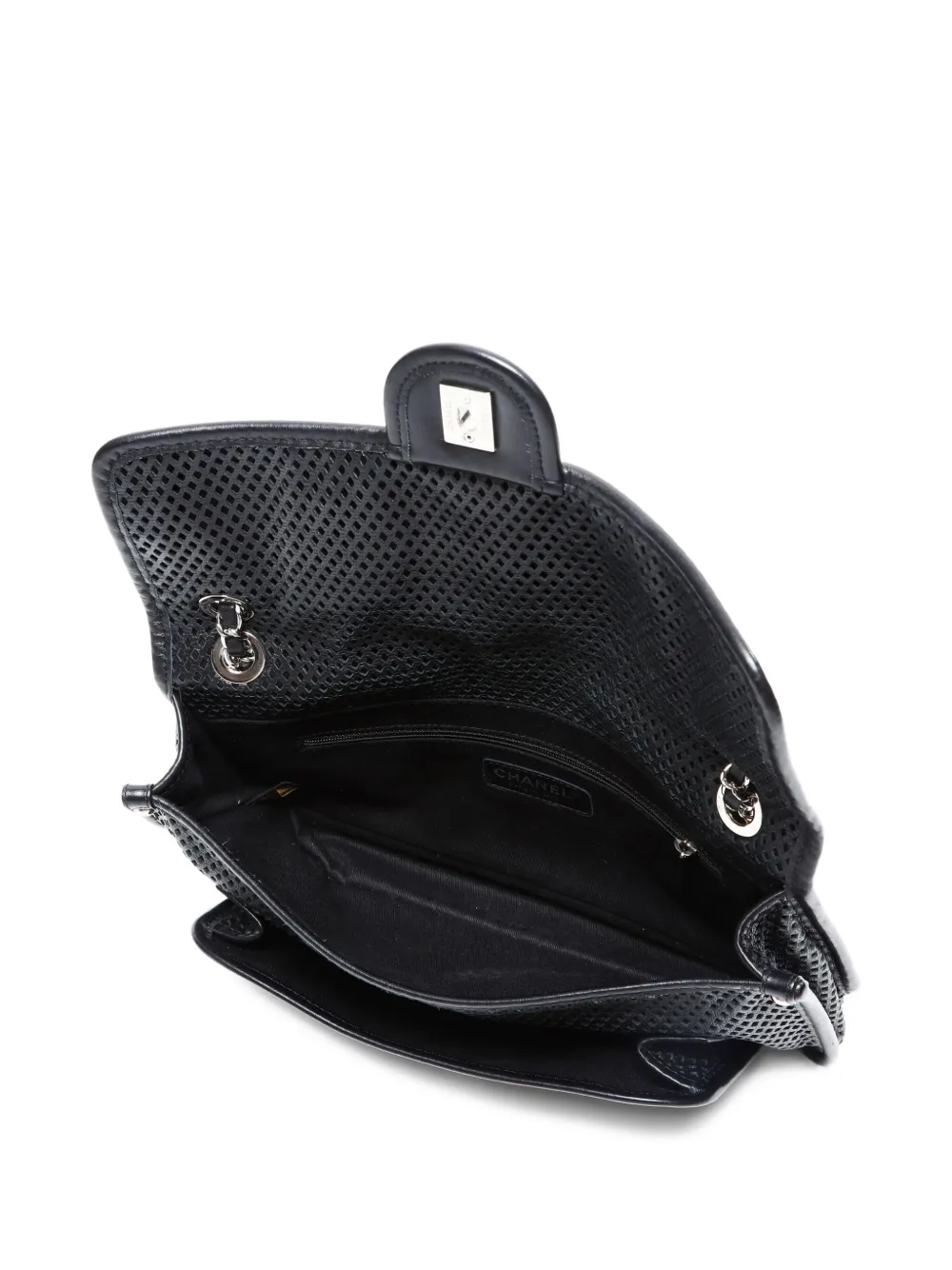 Pre-owned Chanel 2012-2013french Riviera Shoulder Bag In Black