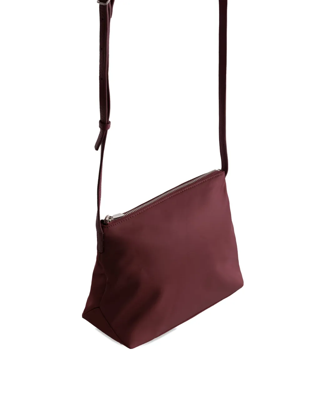 Yu Mei Small Utility Zip-top Cross Body Bag In Red