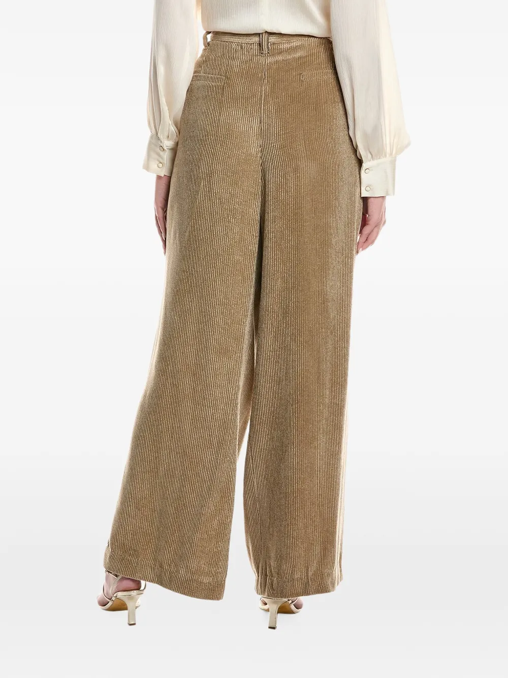 Brunello Cucinelli pleated corduroy trousers Beige
