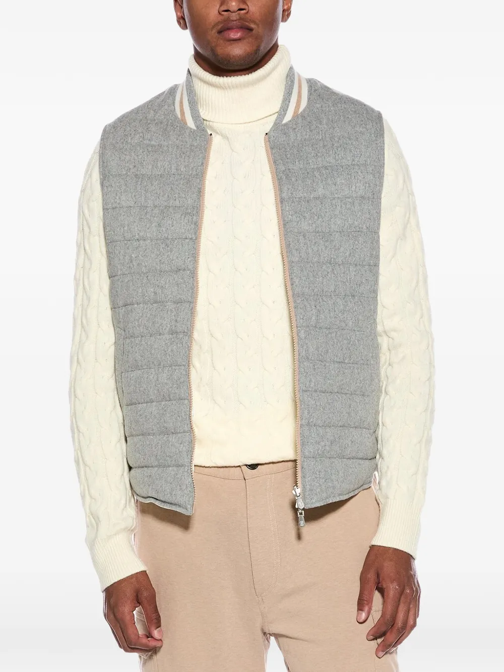 Brunello Cucinelli quilted gilet - Grey