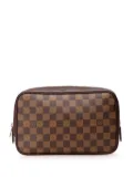 Louis Vuitton Pre-Owned 2001 Damier Ebene Trousse Toilette 25 clutch bag - Brown