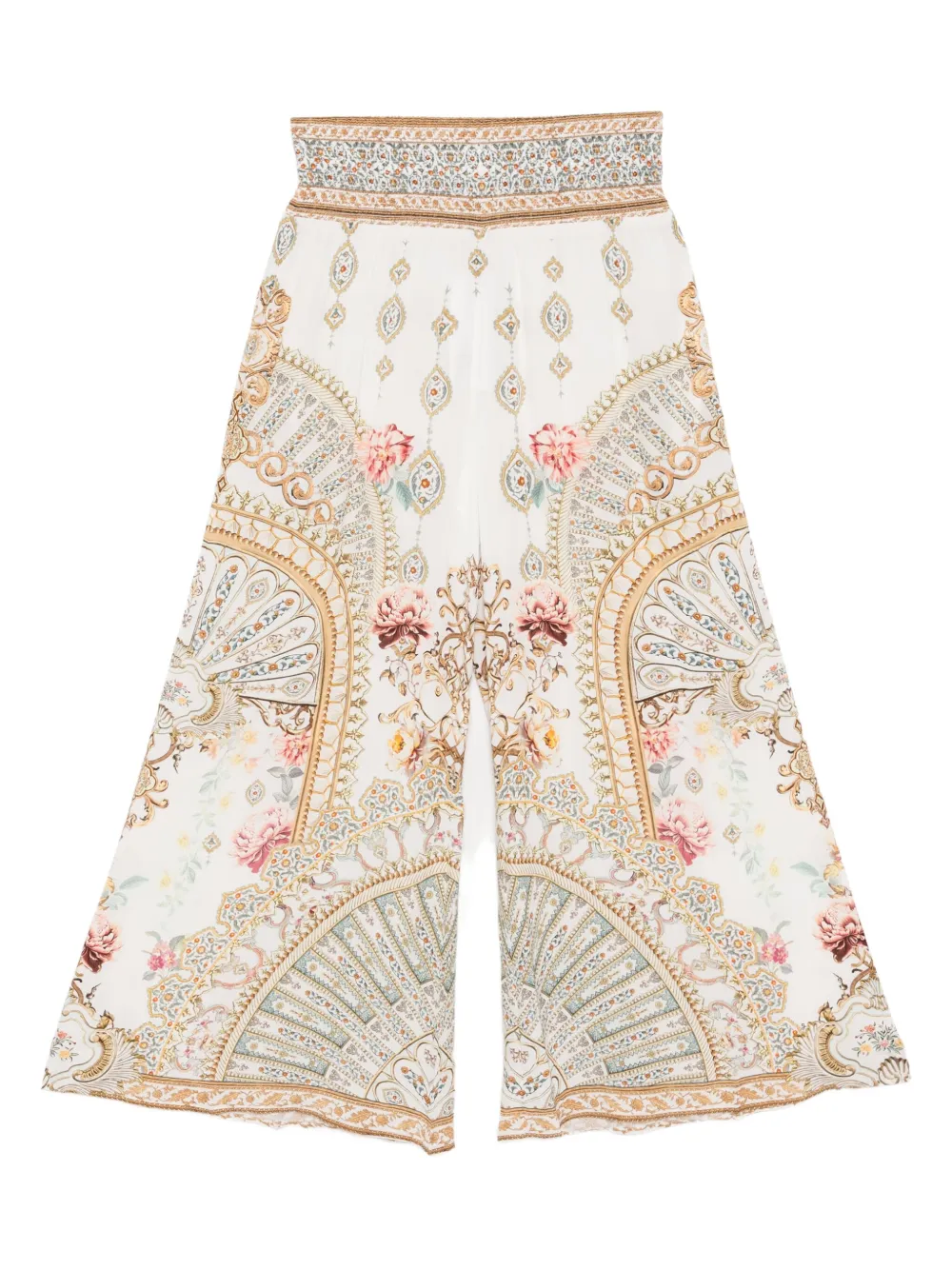 Camilla Ottoman Dynasty wide-leg pants | White | Image 1