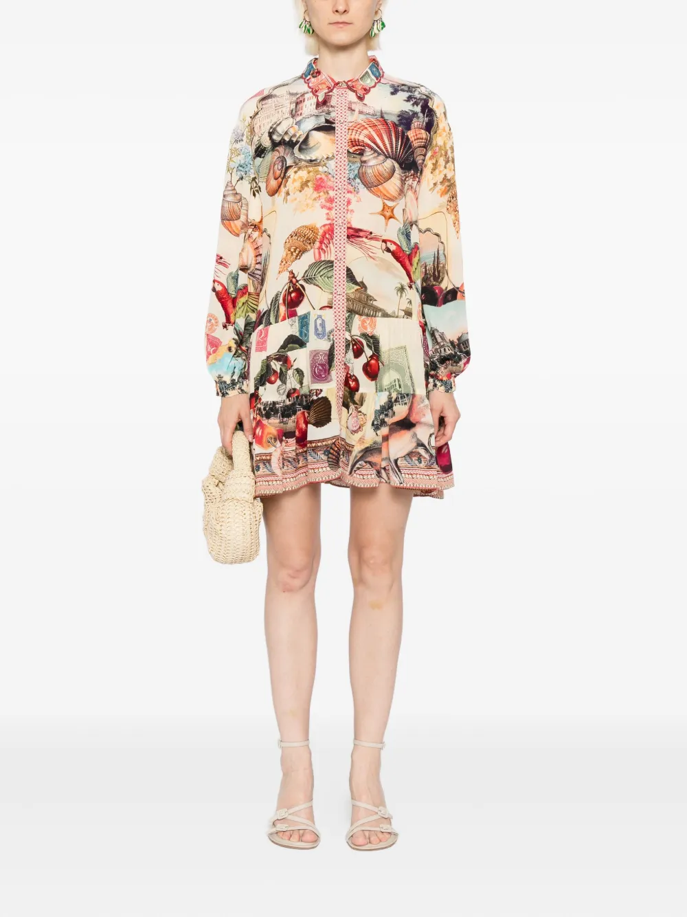 Camilla Notes From The Road blousejurk - Beige