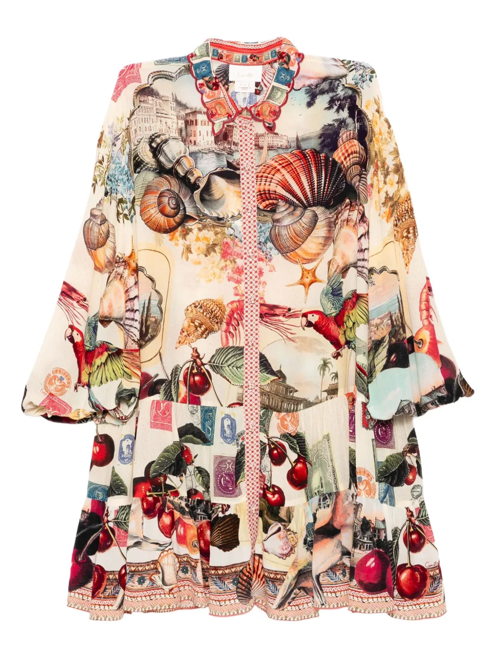 Camilla Notes From The Road shirt dress | Neutrals | Image 1