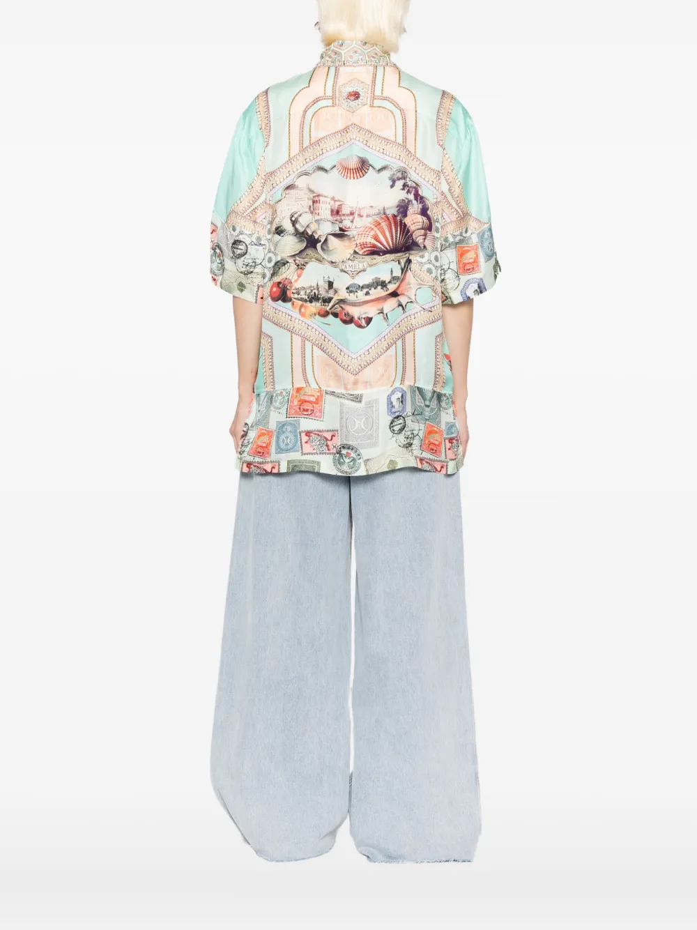 Camilla With Love From Türkiye blouse Groen