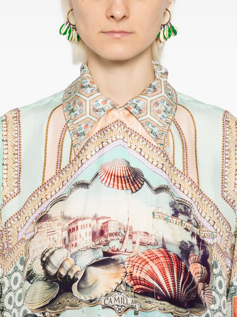 Camilla With Love From Türkiye blouse Groen