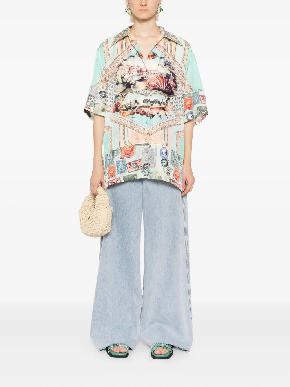 Camilla With Love From Türkiye blouse - Groen