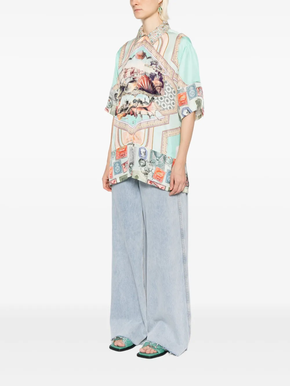 Camilla With Love From Türkiye blouse Groen