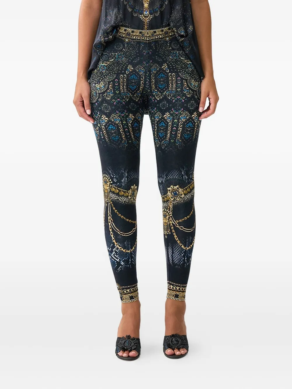 Camilla Song of the Solstice legging met print Zwart