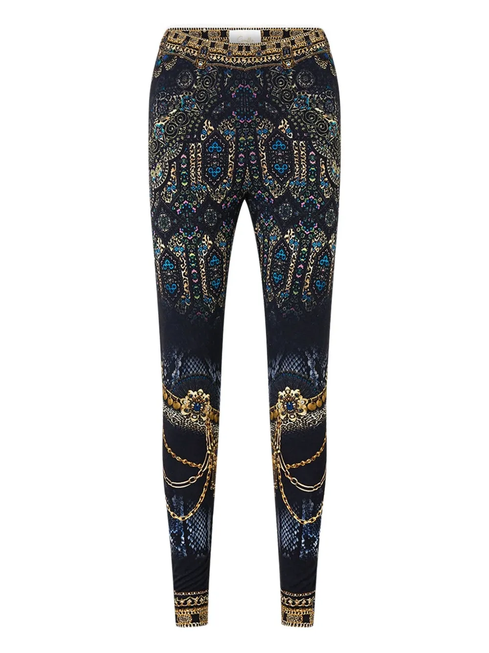 Camilla Song Of The Solstice-printed leggings - ブラック Camilla Song Of The Solstice-printed leggings - ブラック