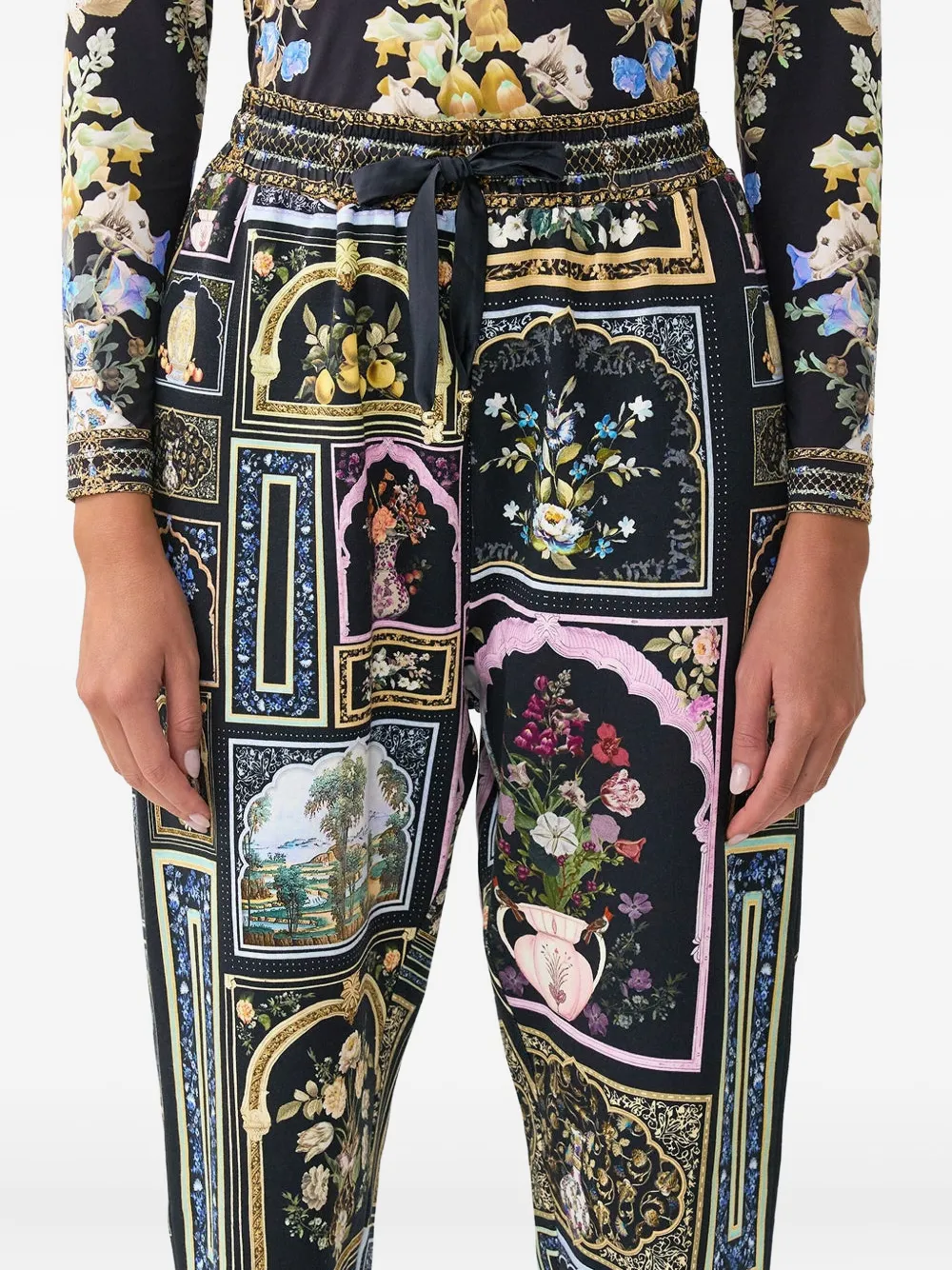 Camilla Trainingsbroek met elastische tailleband Blauw