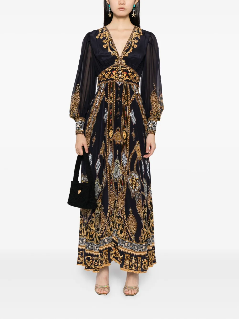 Camilla The Imperial Gate Empire jurk - Blauw