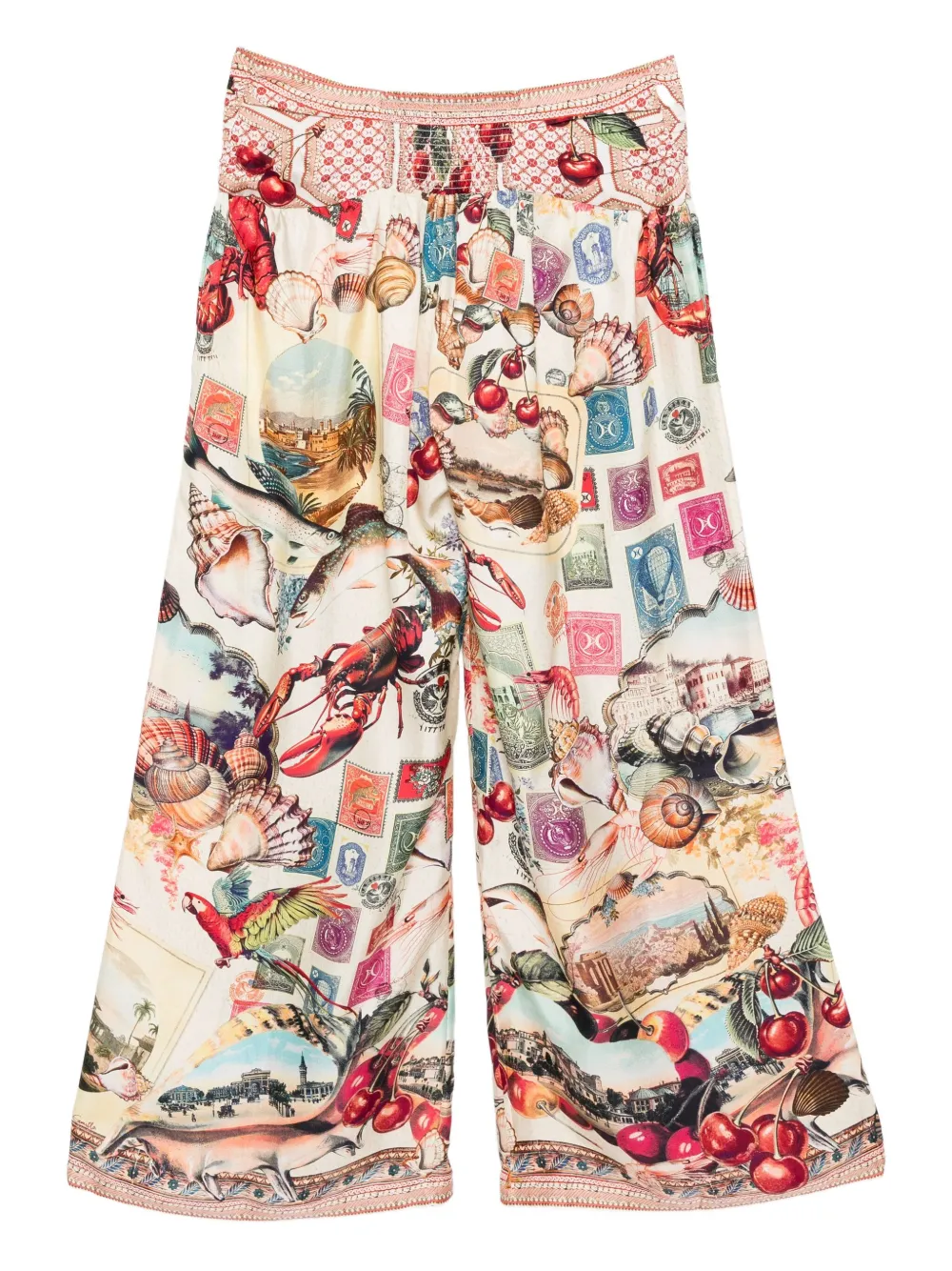 Camilla Relaxed Pant With Tie Front Notes From The Road In Neutral