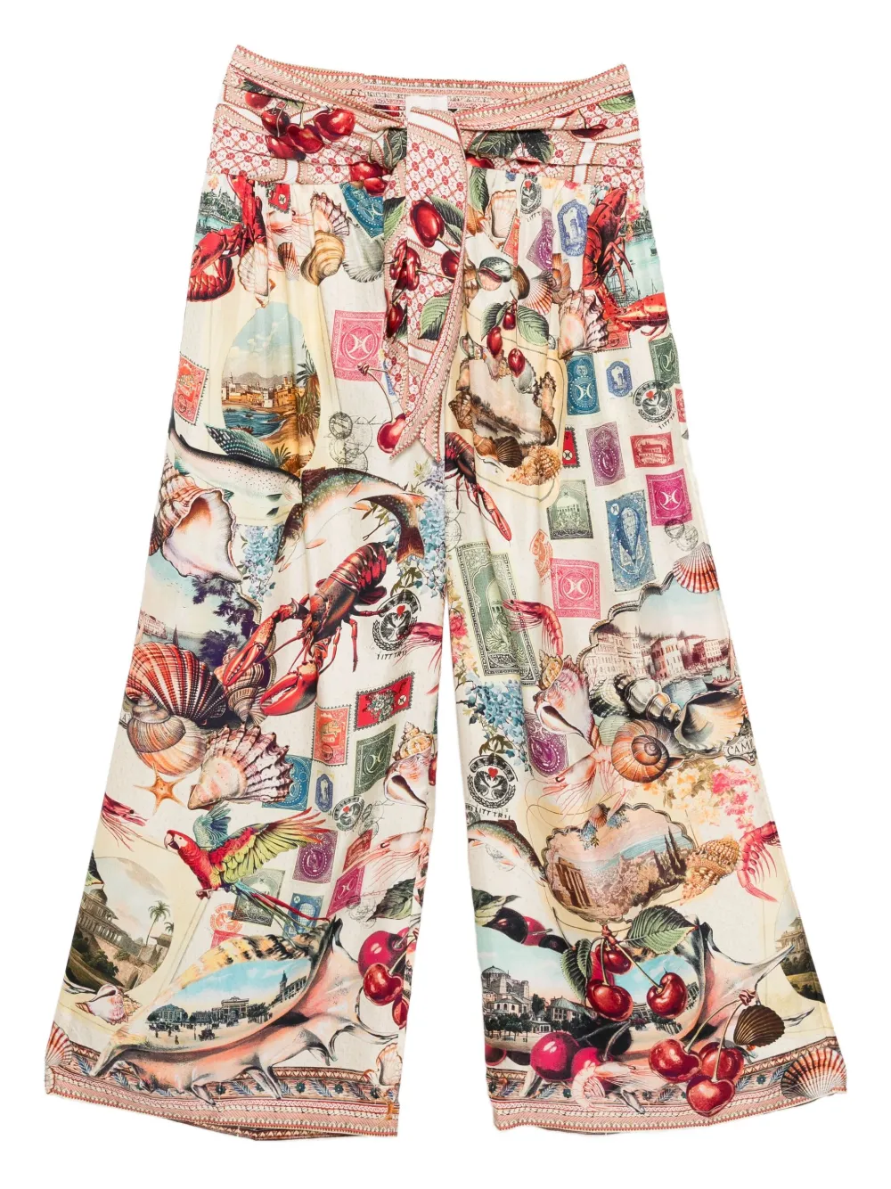 Camilla Relaxed Pant With Tie Front Notes From The Road In Neutral
