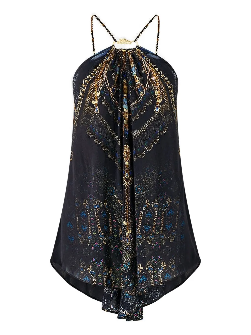 Camilla top con cuello halter | negro | Image 1