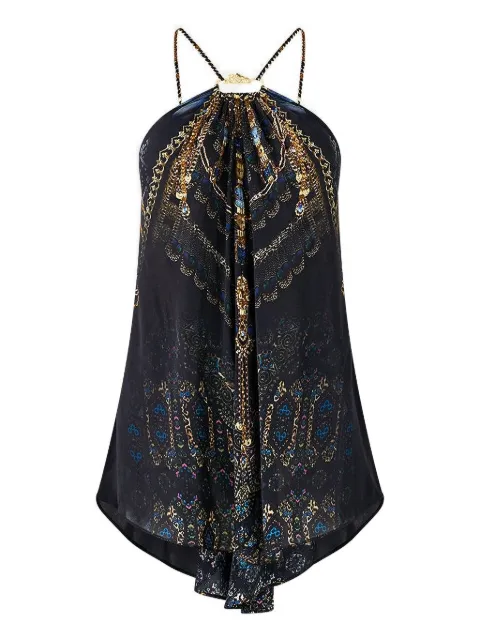 Camilla top con cuello halter