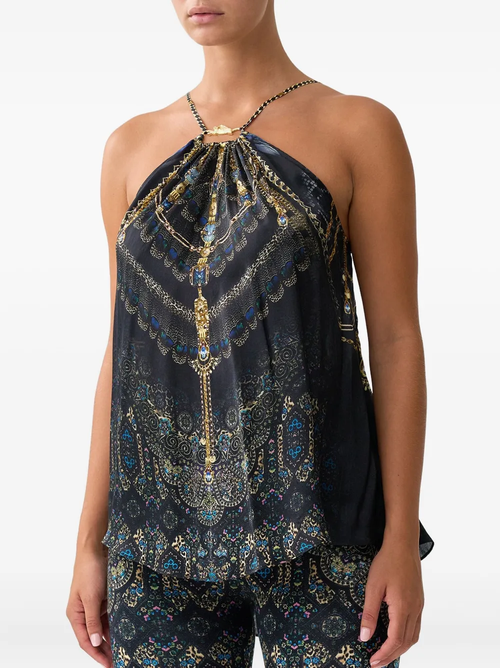 Camilla Haltertop Zwart