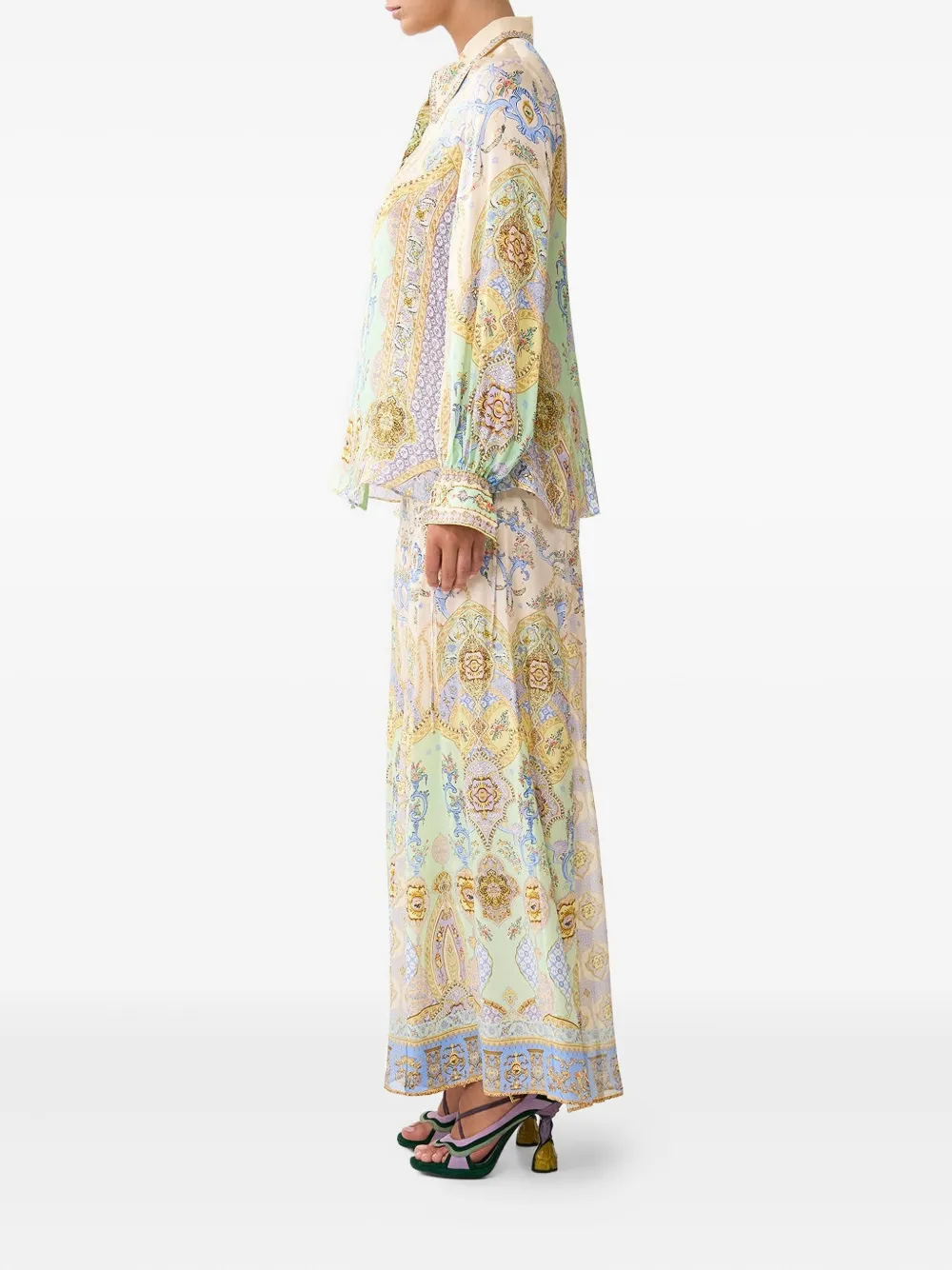 Camilla Blouse met print Geel