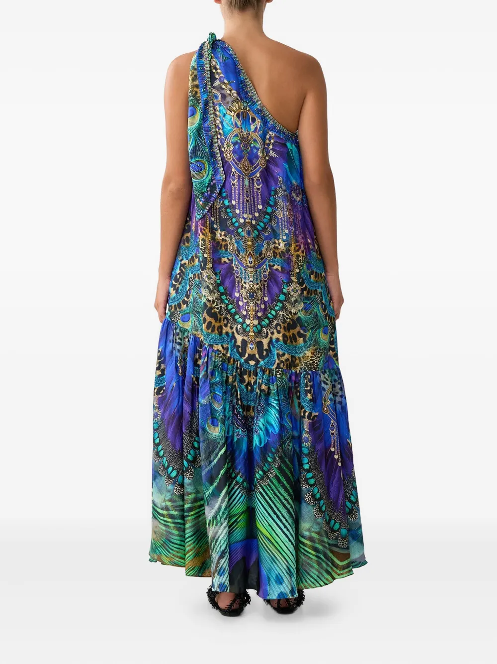 Camilla Asymmetrische jurk Blauw