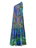 Camilla tie one-shoulder dress - Blue