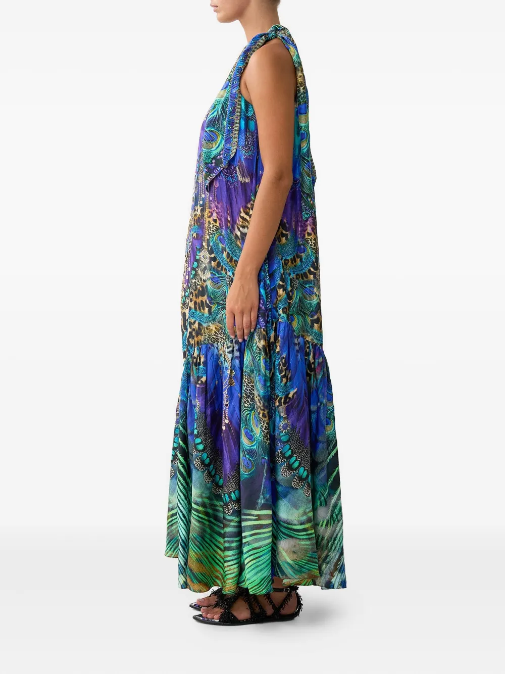 Camilla Asymmetrische jurk Blauw