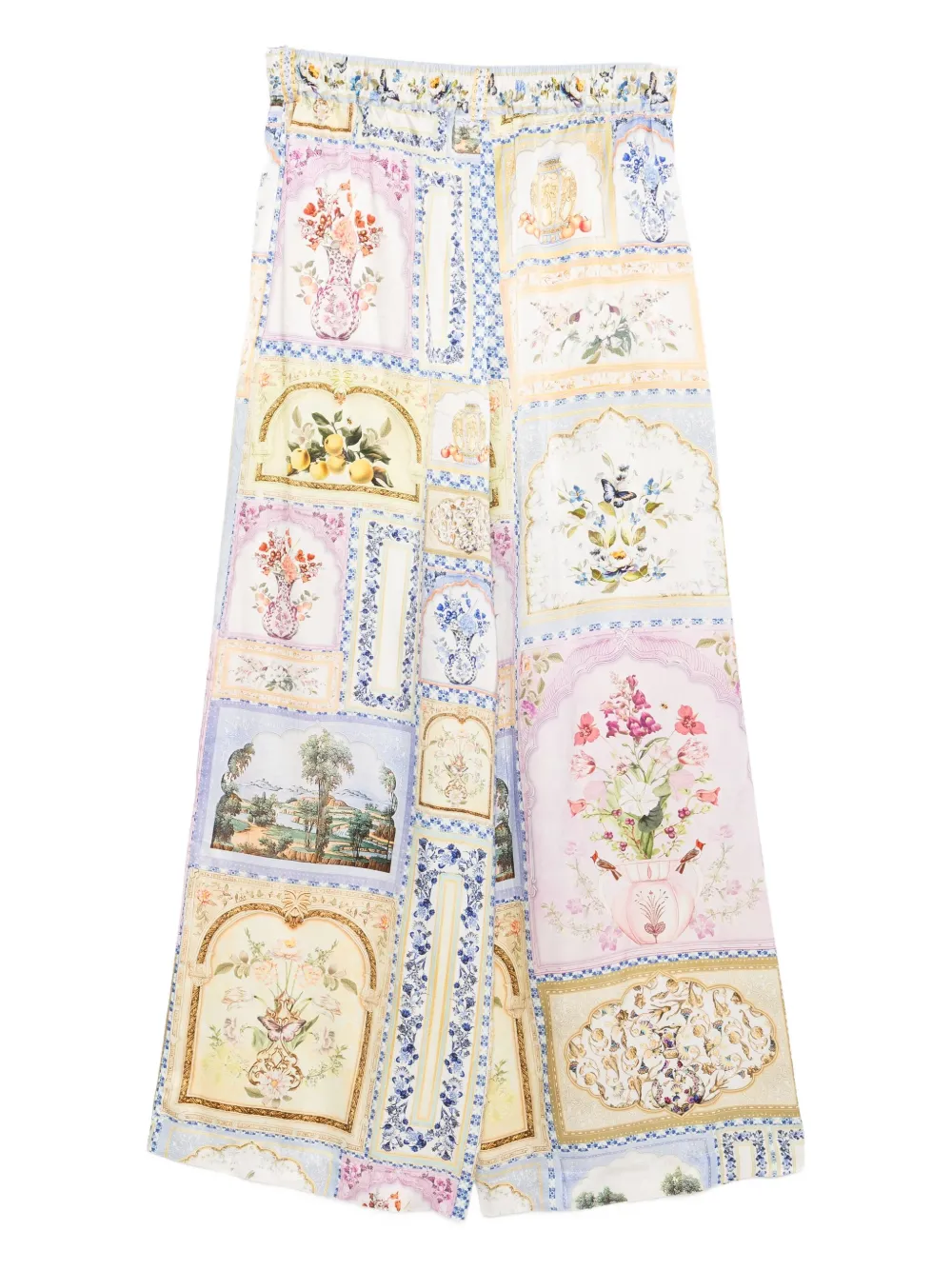 Camilla Botanical Ballads Wide-leg Pants In Multi