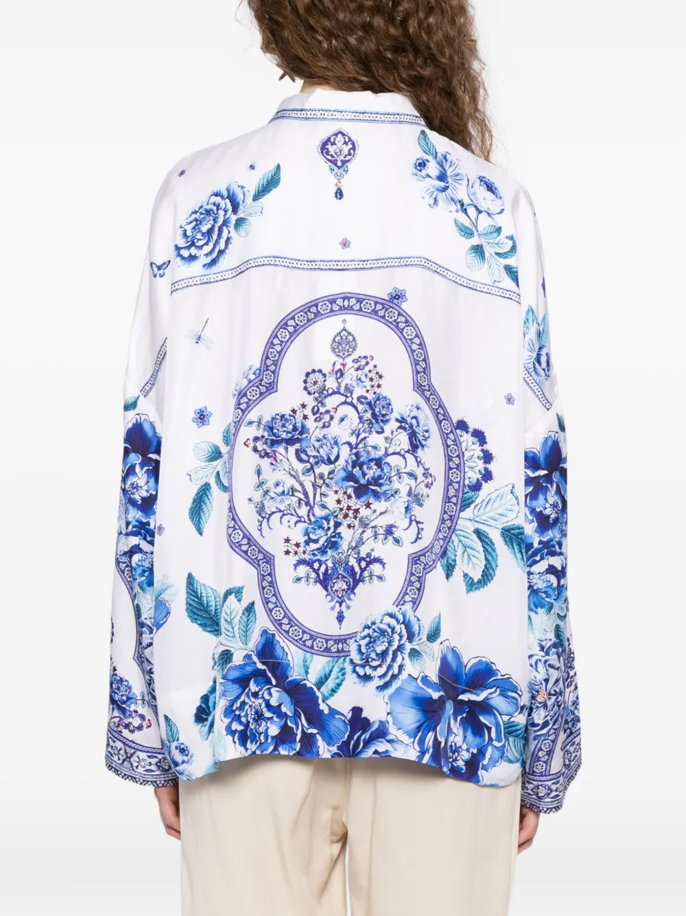 Camilla A Ceramic Garden blouse Wit