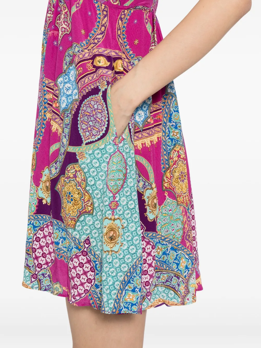 Camilla Mini-jurk met print Paars