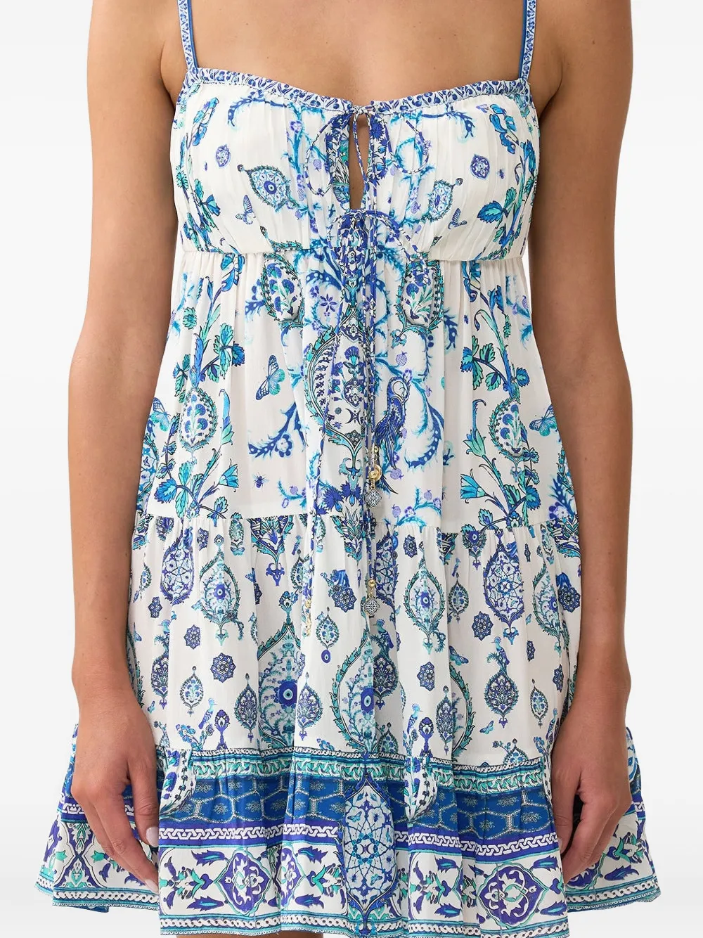 Camilla Isnik Lullaby mini-jurk Wit