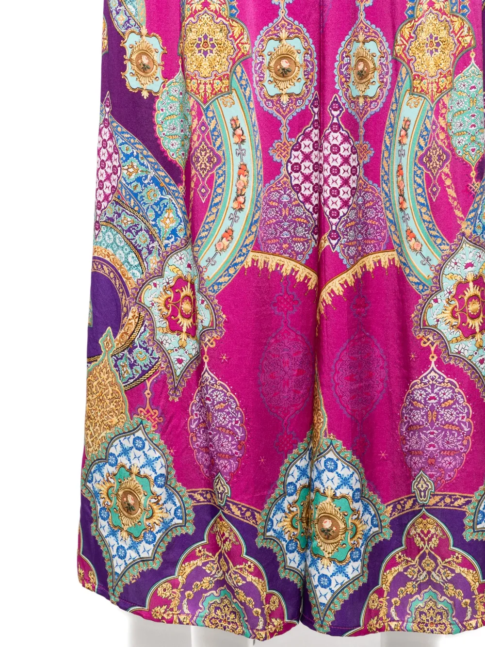 Camilla All-over Print Silk Pants In Multi