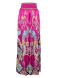 Camilla all-over print silk pants - Purple