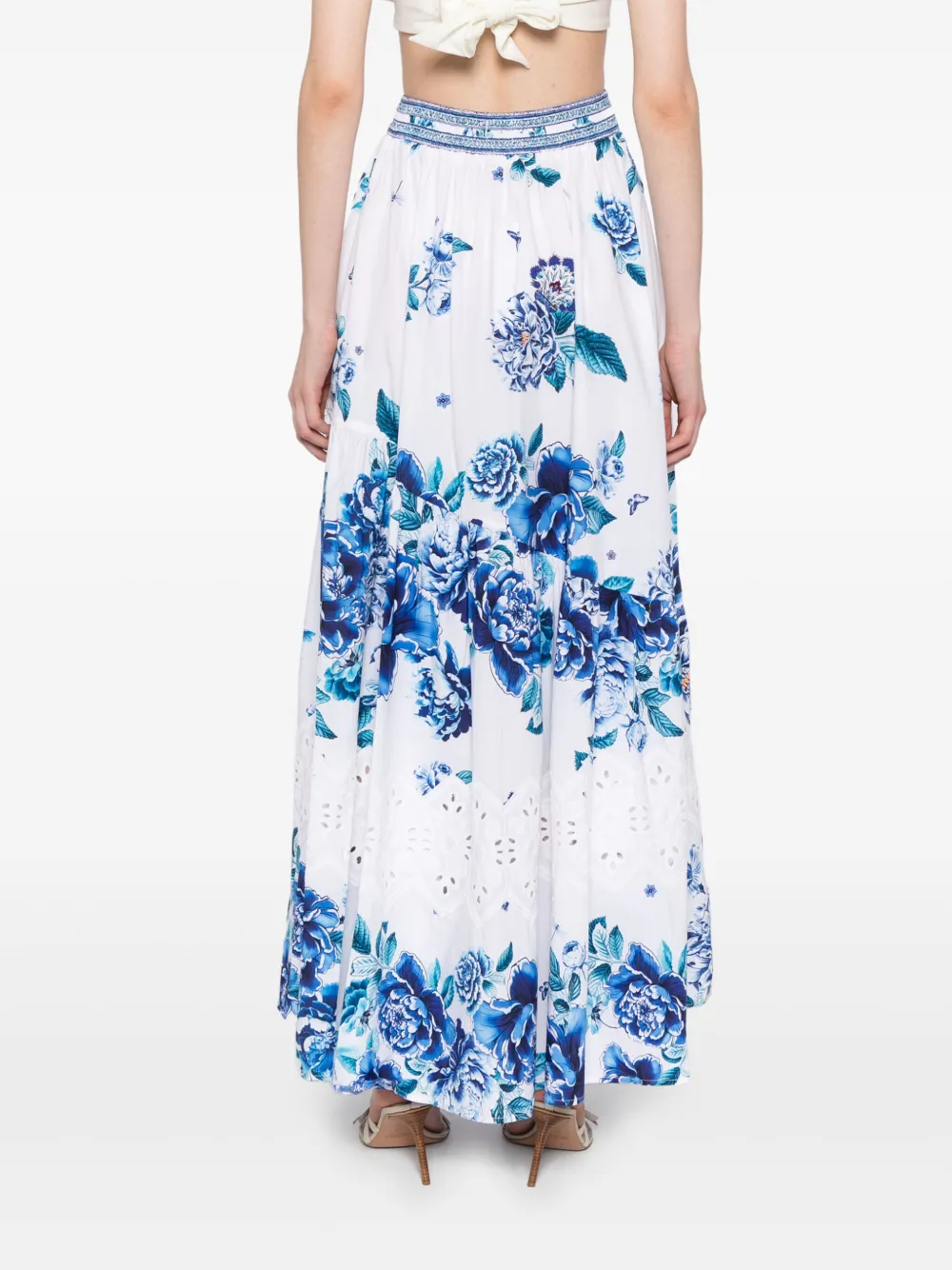 Camilla Rok met afwerking Wit