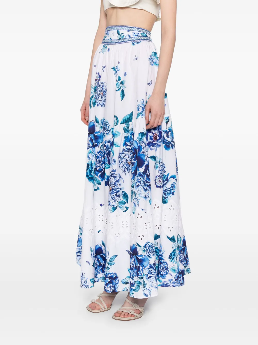 Camilla Rok met afwerking Wit