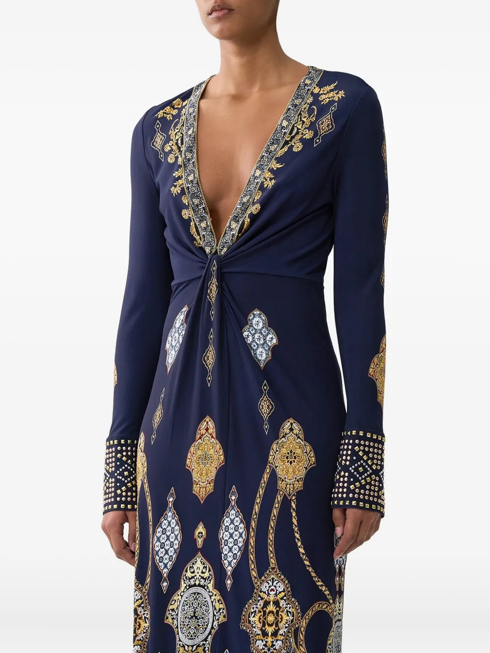 Camilla The Imperial Gate midi-jurk Blauw