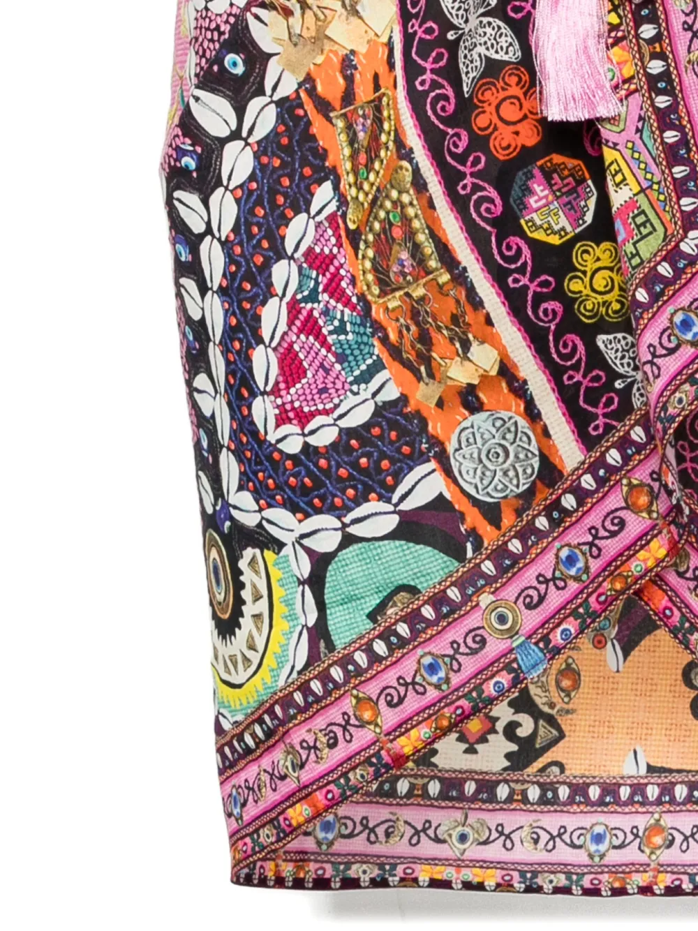 Camilla Patchwork Panorama wikkelrok Roze