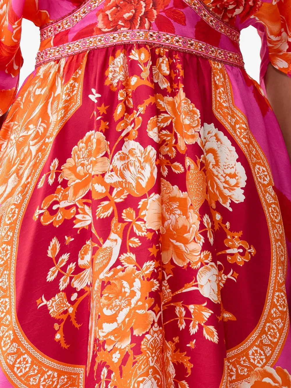 Camilla Tiles Of Türkiye midi-jurk Roze